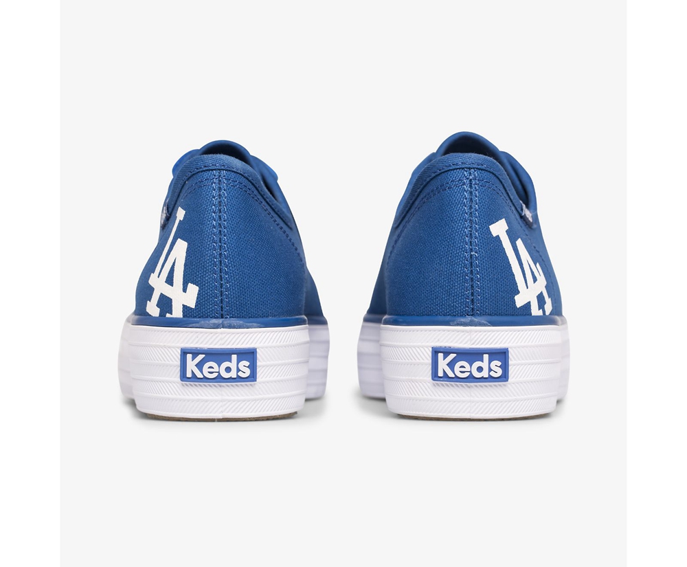 Tenis Keds Mujer Azules - Triple Kick Mlb® - 0658-MWKVP